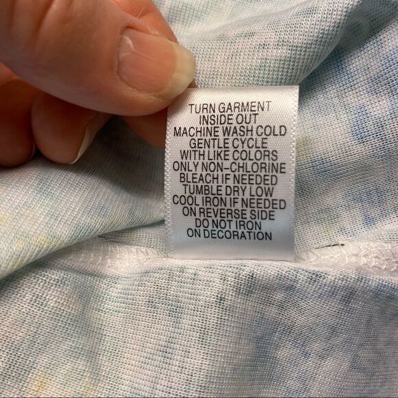 Energy World Wear Paisley Print Sparkle Studded T-shirt S - Picture 6 of 6